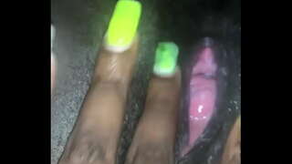 Preto Buceta Molhada