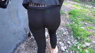 ���ამვლელმა შესთავაზა suck cock პარკში creampie