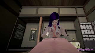 Teen Titans Hentai - synspunkt Ravn blowjob, boobjob og knullet