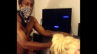 Wit sneeu bunny slet vir die bbc