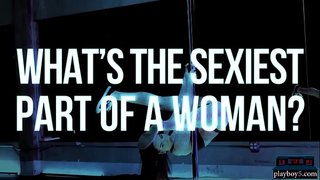 Miniatür Latın Amerikası rəqs edir və çılpaq playboyların fitnesində soyunur