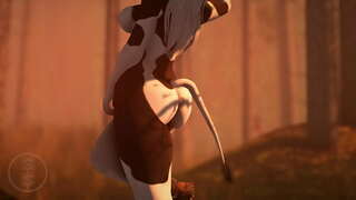 Big titted vaca fode bonito veado