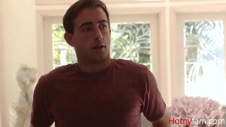 MILF Feeds Her Pussy To Stepnephew